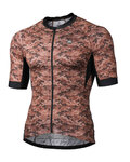 MONTON Cyklistický dres s krátkym rukávom - CALOFLAGE - hnedá