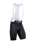 MONTON Cyklistické nohavice krátke s trakmi - MOVEMENT - čierna