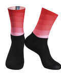 MONTON Cyklistické ponožky klasické - SUNGLOW - čierna/červená