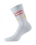 NALINI Cyklistické ponožky klasické - COFIDIS 2021 - biela