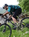 NALINI Cyklistický dres s dlhým rukávom letný - AIS HILL MTB - čierna/zelená
