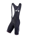 NALINI Cyklistické nohavice krátke s trakmi - AIS SCATTO 2.0 - čierna