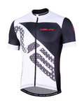 NALINI Cyklistický dres s krátkym rukávom - AIS VITTORIA 2.0 - čierna/biela