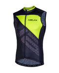 NALINI Cyklistický dres bez rukávov - AIS VOLATA 2.0 - čierna/žltá