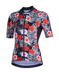 NALINI Cyklistický dres s krátkym rukávom - AIS MODERNA 2.0 LADY - čierna/červená