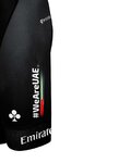 PISSEI Cyklistické nohavice krátke s trakmi - UAE TEAM EMIRATES 2024 REPLICA - čierna