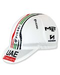PISSEI Cyklistická čiapka - PISSEI UAE TEAM EMIRATES 2024 - biela/čierna