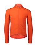 POC Cyklistický dres s dlhým rukávom zimný - RADIANT - oranžová
