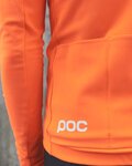 POC Cyklistický dres s dlhým rukávom zimný - RADIANT - oranžová
