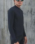 POC Cyklistický dres s dlhým rukávom zimný - RADIANT  - čierna