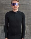 POC Cyklistický dres s dlhým rukávom zimný - THERMAL LITE  - čierna