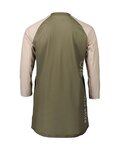 POC Cyklistický dres s krátkym rukávom - MTB PURE 3/4 LADY - béžová/zelená