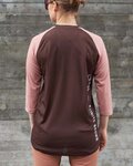 POC Cyklistický dres s krátkym rukávom - MTB PURE 3/4 LADY - hnedá/ružová
