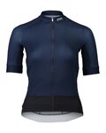 POC Cyklistický dres s krátkym rukávom - ESSENTIAL ROAD LADY - čierna/modrá