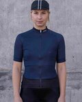 POC Cyklistický dres s krátkym rukávom - ESSENTIAL ROAD LADY - čierna/modrá