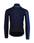 POC Cyklistický dres s dlhým rukávom zimný - ESSENTIAL ROAD MID - modrá/čierna