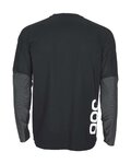 POC Cyklistický dres s dlhým rukávom letný - RESISTANCE DH - čierna/šedá