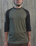 POC Cyklistický dres s krátkym rukávom - MTB PURE 3/4 - čierna/zelená