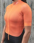 POC Cyklistický dres s krátkym rukávom - ESSENTIAL ROAD LADY - oranžová/čierna