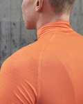 POC Cyklistický dres s dlhým rukávom letný - ESSENTIAL ROAD - oranžová/čierna