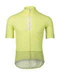 POC Cyklistický dres s krátkym rukávom - ESSENTIAL ROAD LOGO - žltá