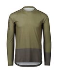 POC Cyklistický dres s dlhým rukávom letný - MTB PURE - zelená/modrá