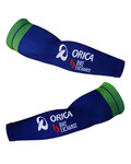 BONAVELO Cyklistické návleky na ruky - ORICA 2018 - zelená/modrá