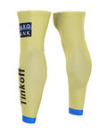 BONAVELO Cyklistické návleky na nohy - TINKOFF SAXO 2015 - žltá/modrá