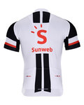 BONAVELO Cyklistický dres s krátkym rukávom - SUNWEB 2018 - čierna/biela