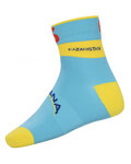 BONAVELO Cyklistické ponožky klasické - ASTANA  - svetlo modrá/žltá