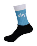 BONAVELO Cyklistické ponožky klasické - SKY 2018 - biela/svetlo modrá