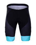 BONAVELO Cyklistické nohavice krátke bez trakov - BORA 2019 KIDS - čierna