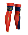 BONAVELO Cyklistické návleky na nohy - BAHRAIN MERIDA 2019 - modrá/červená