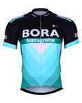 BONAVELO Cyklistický dres s krátkym rukávom - BORA 2019 - čierna/zelená