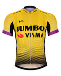 BONAVELO Cyklistický dres s krátkym rukávom - JUMBO-VISMA 2019 - žltá