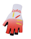BONAVELO Cyklistické rukavice krátkoprsté - COFIDIS 2020 - červená/biela