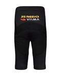 BONAVELO Cyklistické nohavice krátke bez trakov - JUMBO-VISMA '20 KIDS - čierna