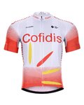 BONAVELO Cyklistický dres s krátkym rukávom - COFIDIS 2020 - biela/červená