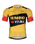 BONAVELO Cyklistický dres s krátkym rukávom - JUMBO-VISMA 2020 - žltá/čierna