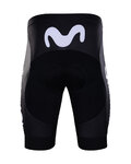 BONAVELO Cyklistické nohavice krátke bez trakov - MOVISTAR 2020 - čierna