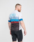 BONAVELO Cyklistický dres s krátkym rukávom - SLOVAKIA - biela/červená/modrá/čierna