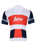 BONAVELO Cyklistický dres s krátkym rukávom - TREK 2020 - biela/červená/modrá