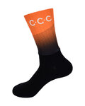 BONAVELO Cyklistické ponožky klasické - CCC 2020 - oranžová
