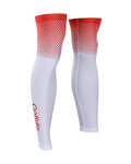 BONAVELO Cyklistické návleky na nohy - COFIDIS 2020 - červená/biela