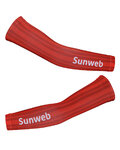 BONAVELO Cyklistické návleky na ruky - SUNWEB 2020 - červená