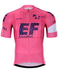 BONAVELO Cyklistický krátky dres a krátke nohavice - EDUCATION-NIPPO 2021 - ružová/modrá