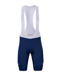 BONAVELO Cyklistické nohavice krátke s trakmi - EDUCATION-NIPPO 2021 - modrá