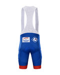 BONAVELO Cyklistický krátky dres a krátke nohavice - GROUPAMA FDJ 2021 - biela/modrá/červená
