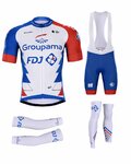 BONAVELO Cyklistický mega set - GROUPAMA FDJ 2021 - biela/modrá/červená