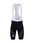BONAVELO Cyklistické nohavice krátke s trakmi - JUMBO-VISMA 2022 - čierna
